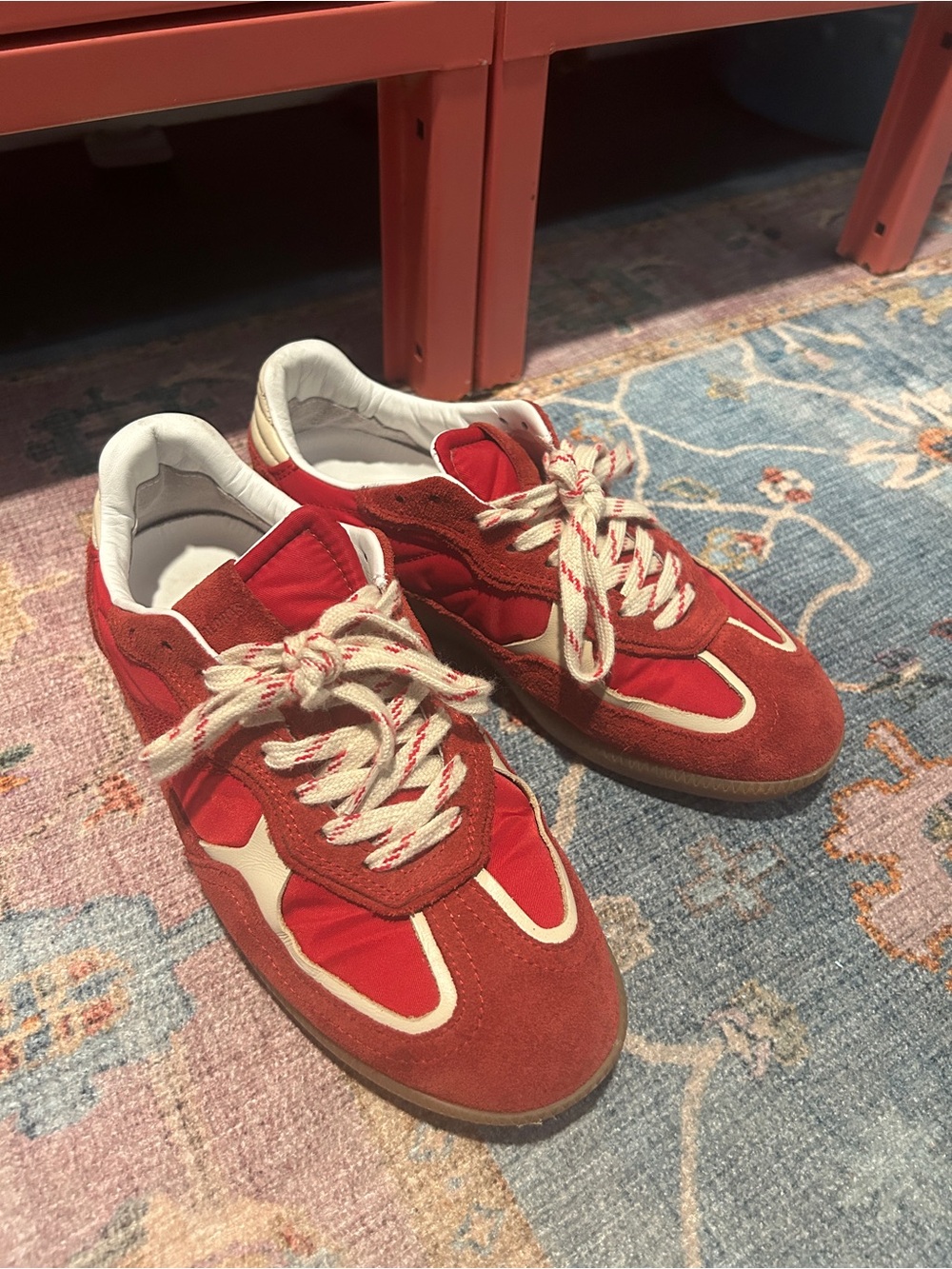 Alohas TB.490 Rife Sheen red leather sneaker size 6US / 36EU